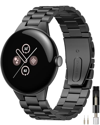 Solid Stainless Steel Strap Compatible with Google Pixel Watch 3 45mm Men
