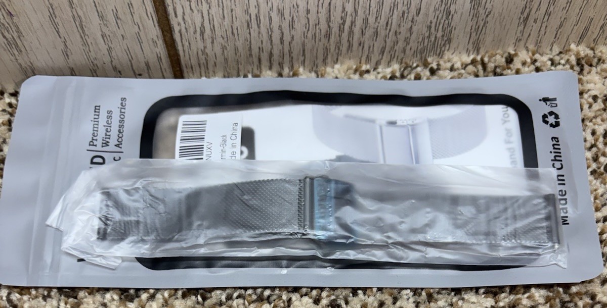 YHC WatchBand. US-20 Garmin-Black. NEW!