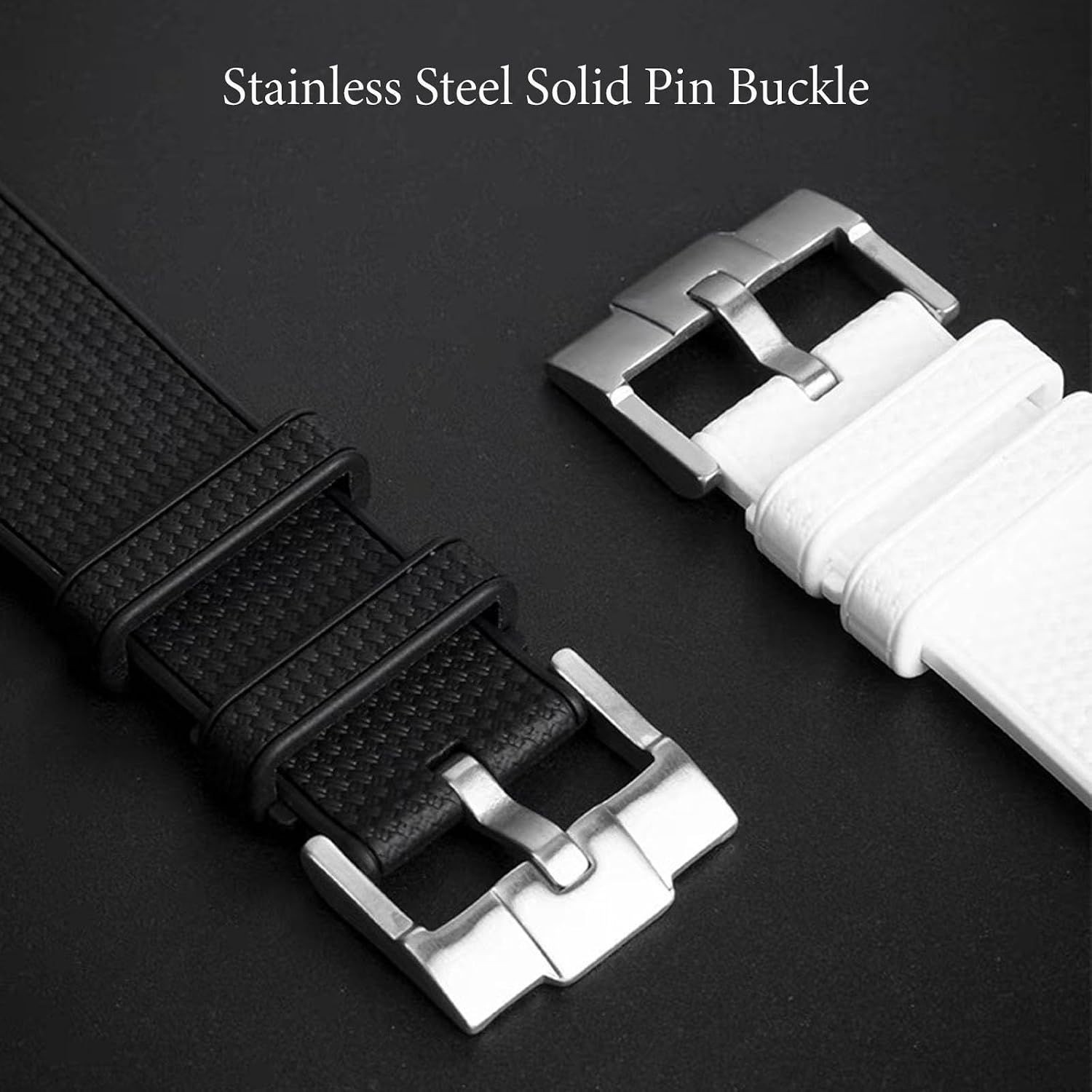 Premium Orange 20mm Silicone Rubber Replacement Strap for Omega Moonswatch