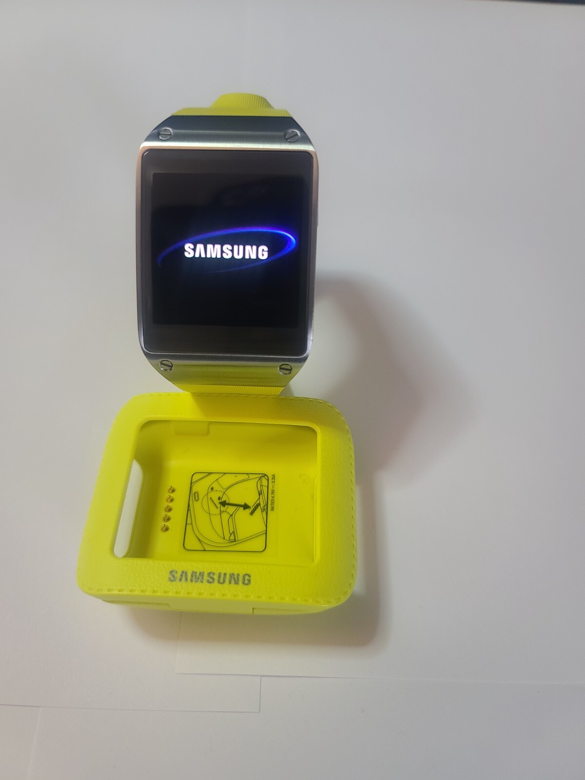 Samsung Galaxy Gear SM-V700/Yellow/Smartwatch/41mm/Stainless Steel/HornCamera/BT