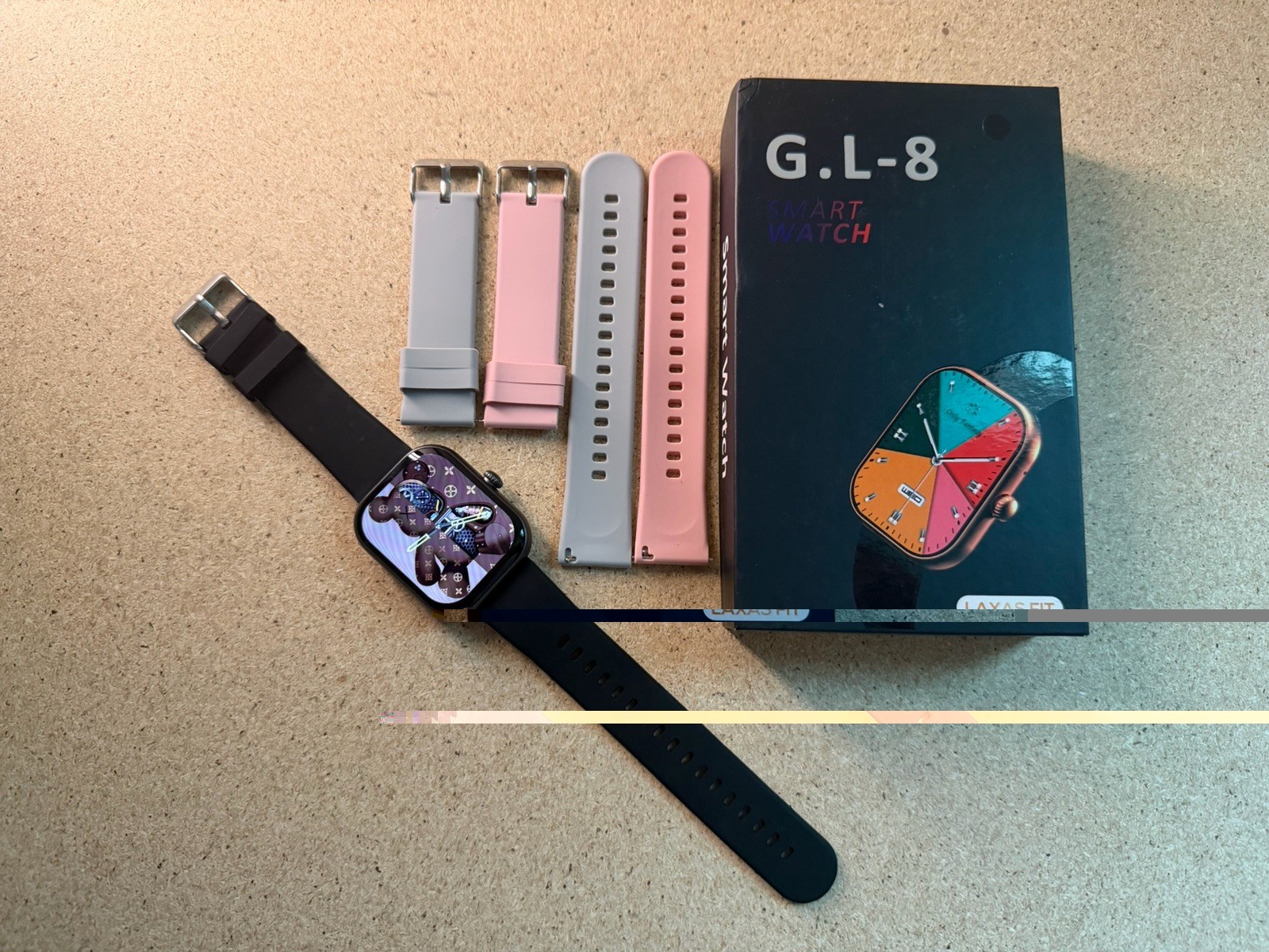 2024 GL-8 Smart Watch Heart Rate Fitness IP68 Waterproof Voice Call Android iOS