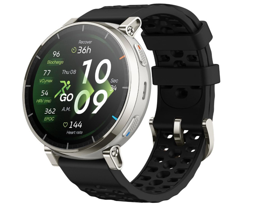 Amazfit Active 3 Smart Watch, 1.32″ AMOLED Sapphire Glass, GPS, iOS/Android | 45