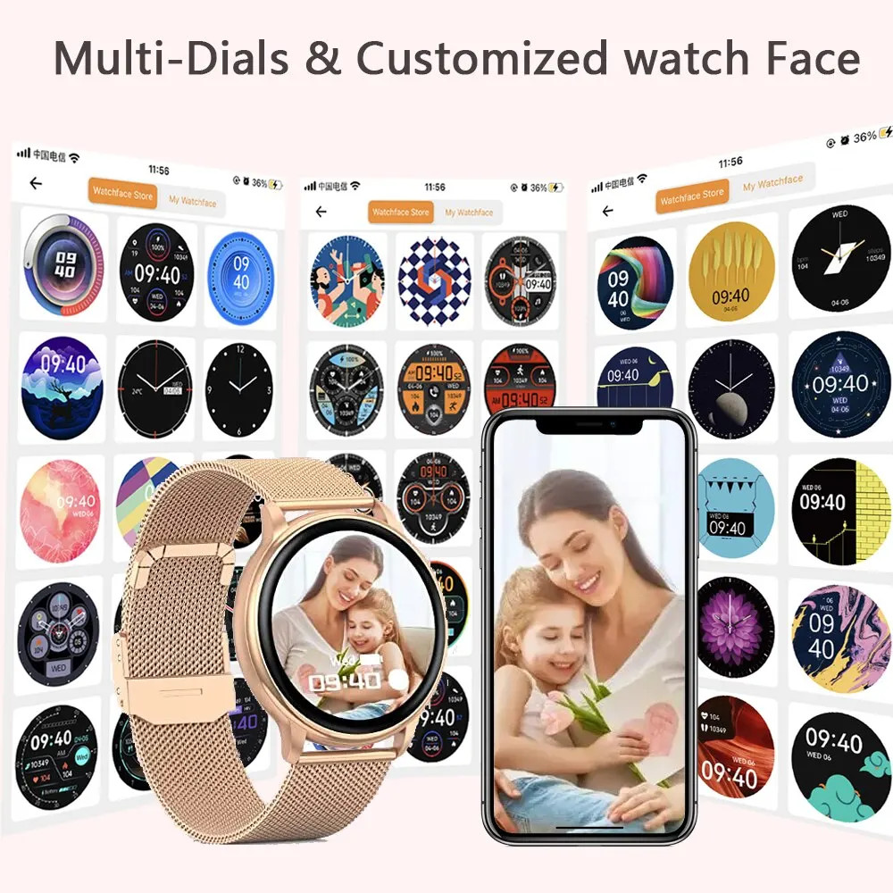 MEVADEN Bluetooth Call Smart Watch Custom Dial Fitness Tracker Heart Rate