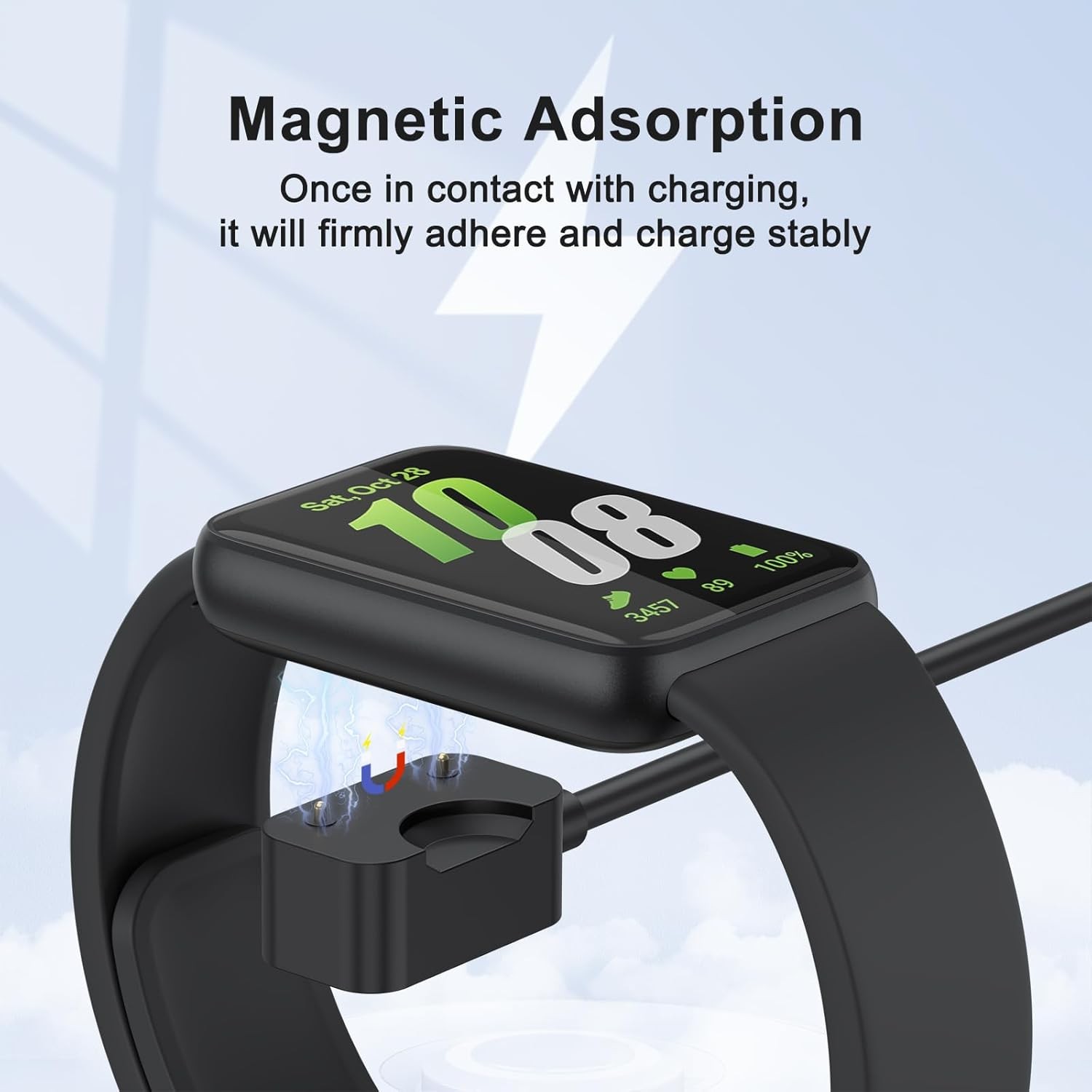 3.3ft Magnetic Charging Cable Dock for Samsung Galaxy Fit 3 Charger, Replacement