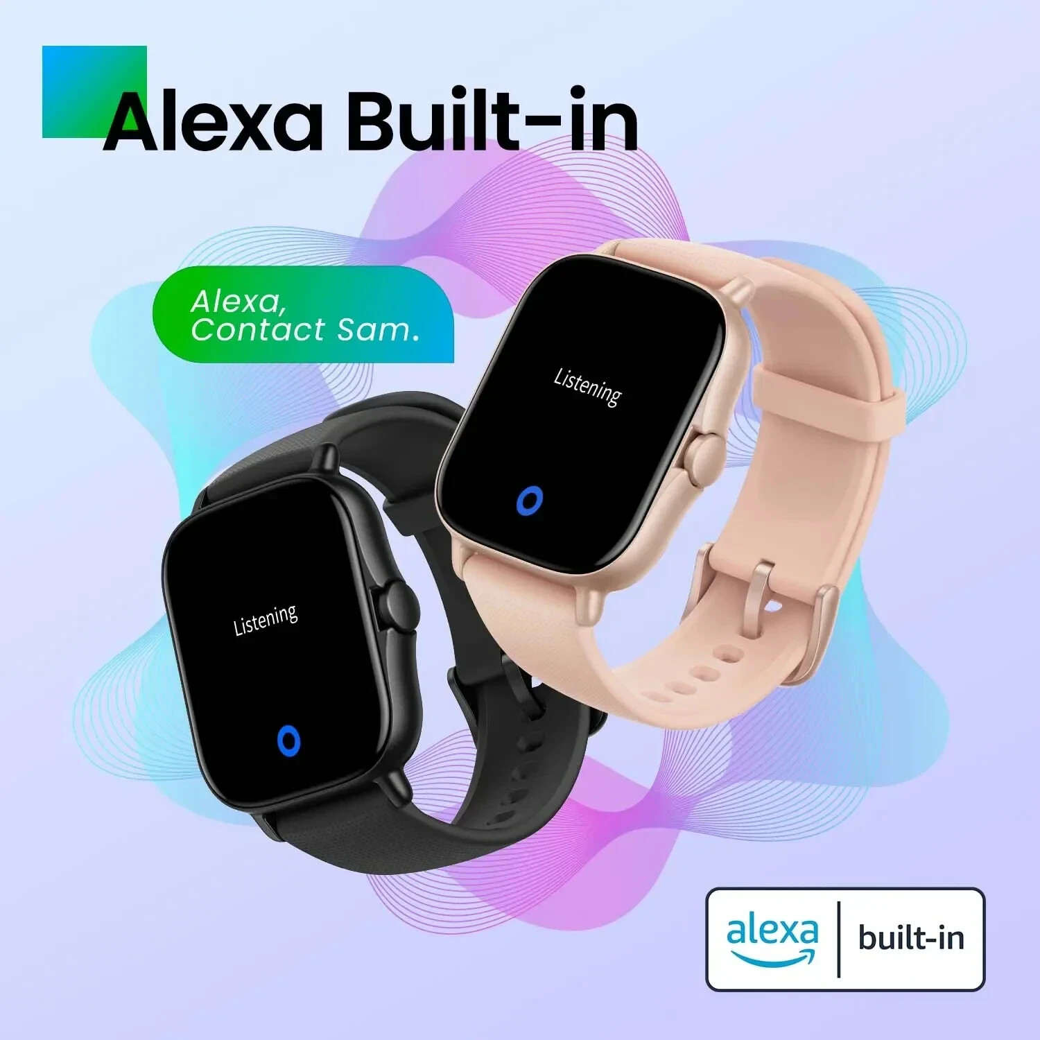 Amazfit GTS 2 42 mm Black C Stainless Steel Case Jet Black Modern Buckle