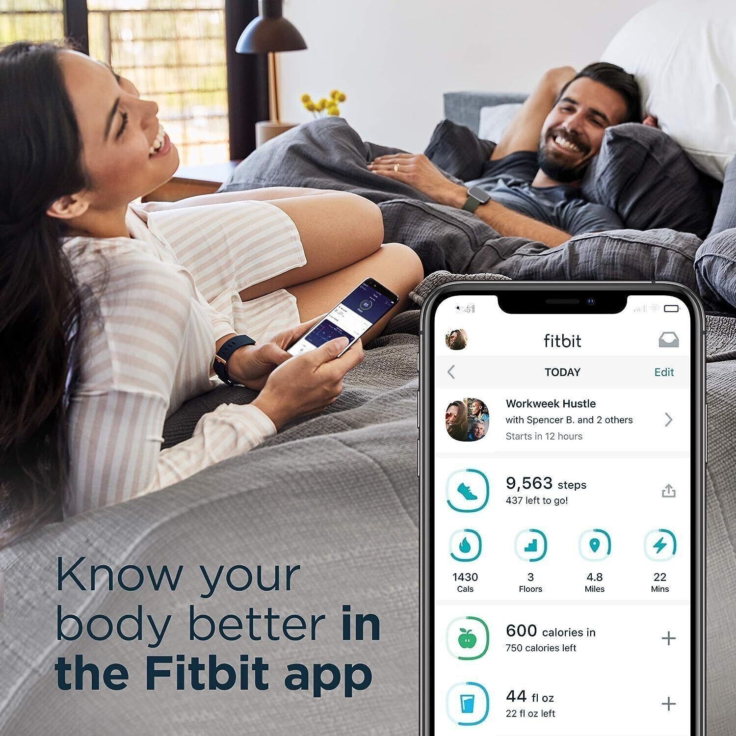 Fitbit Versa Smartwatch Activity Tracker Sleep Heart Rate Monitor +S&L Strap.