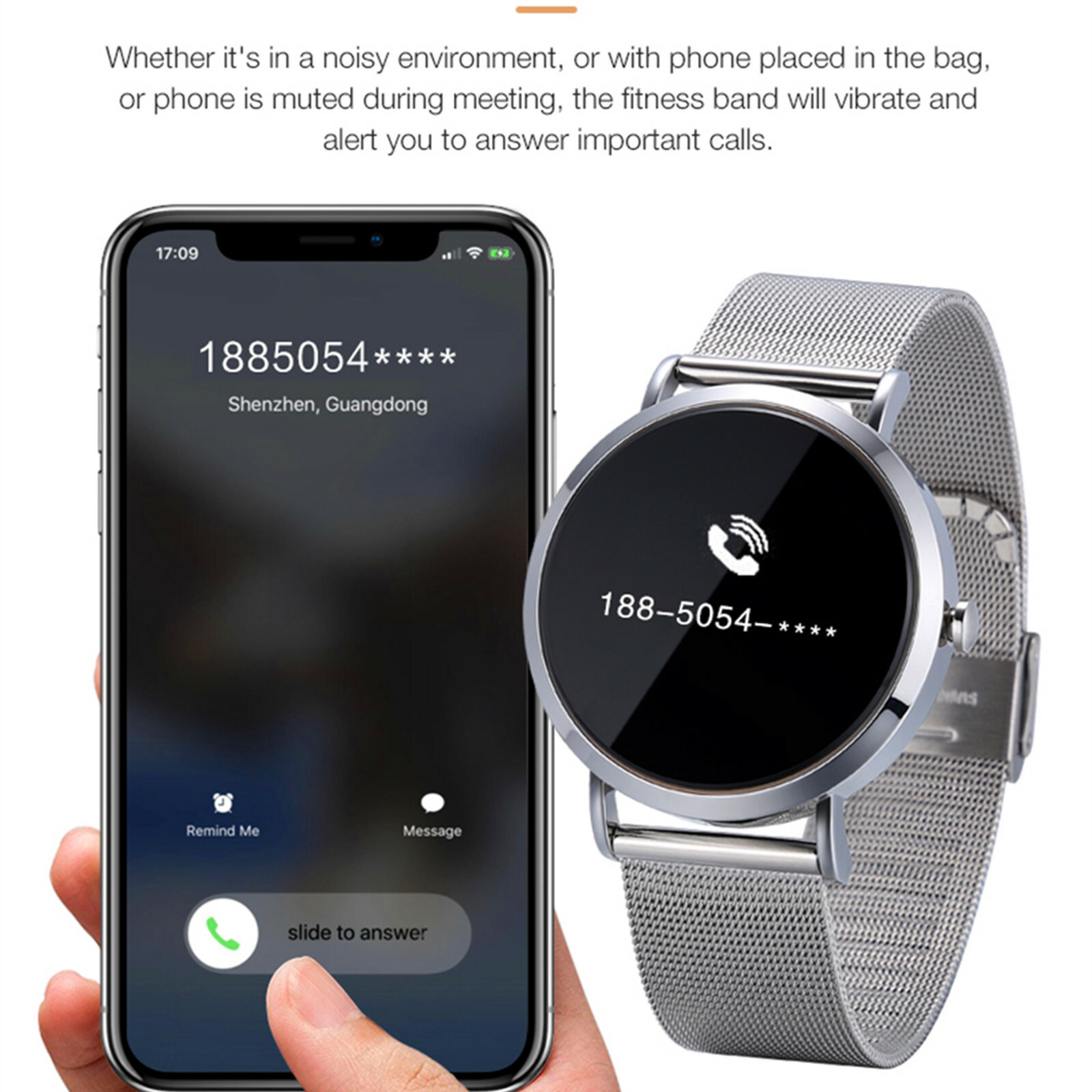 Touch Screen Bluetooth Smart Watch Sleep Quality Tracking For Business Sports