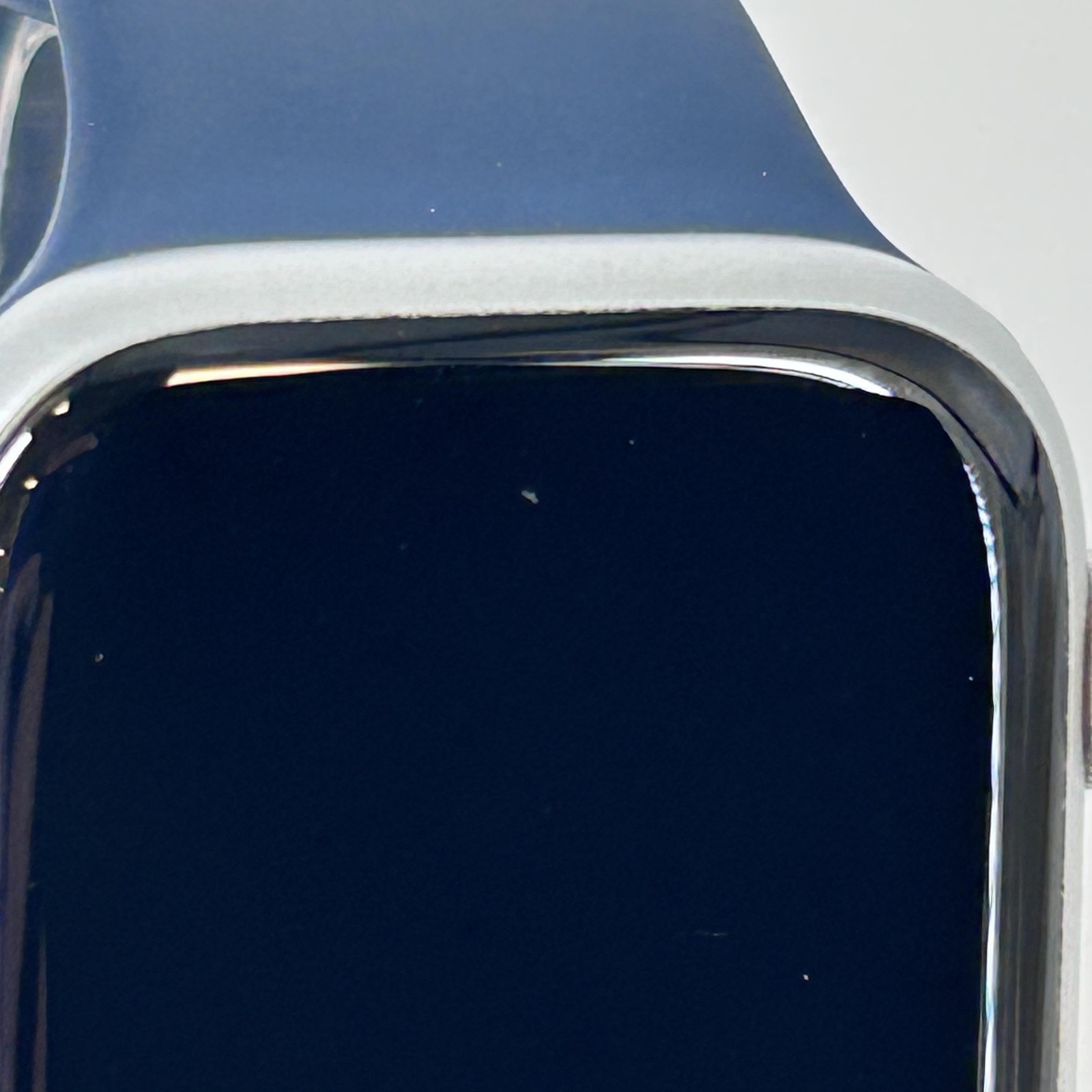 Apple Watch (Series 9) 45mm Silver Aluminum (LTE) w/ Navy Blue Sport – Very Good