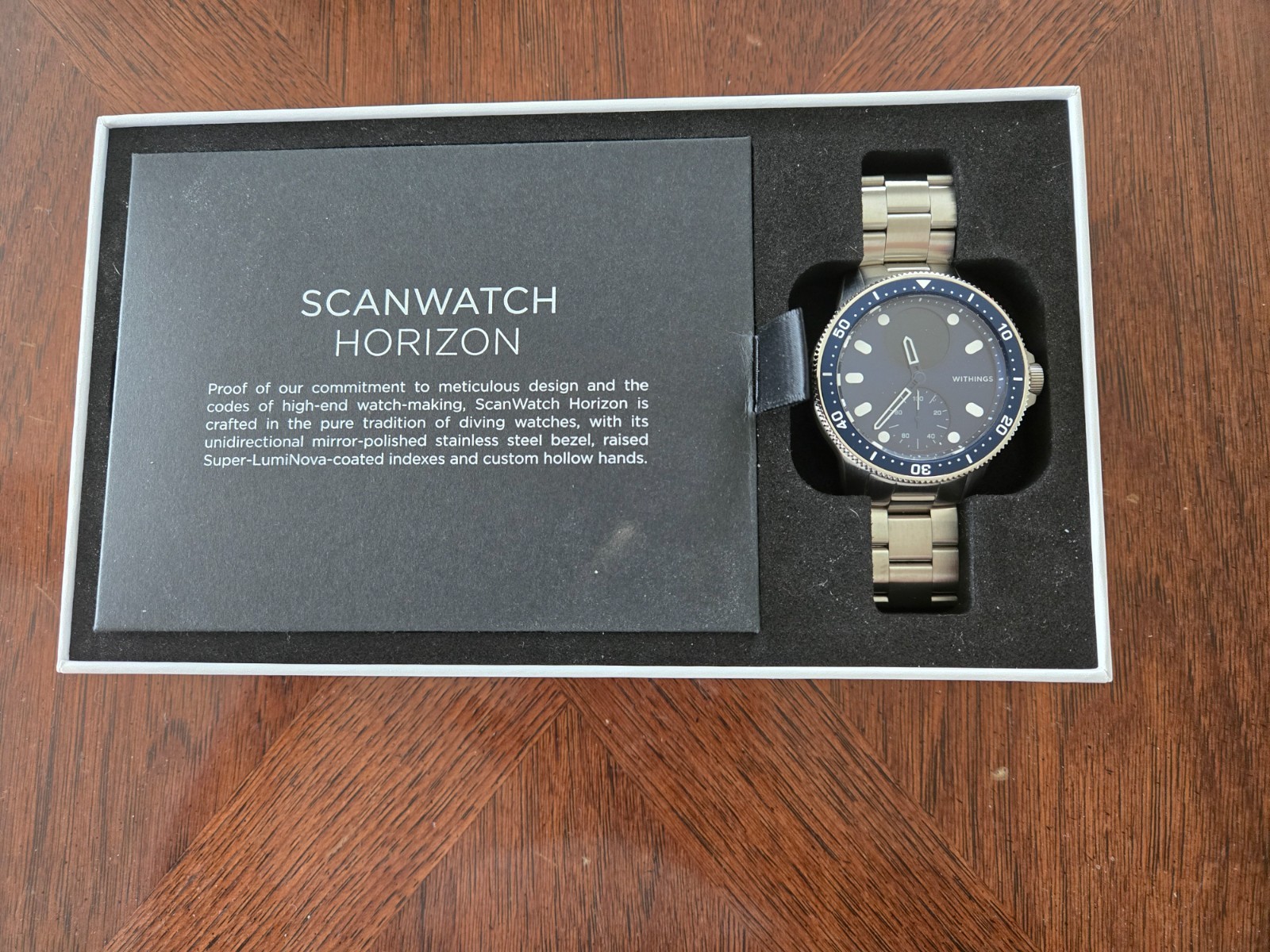 Withings ScanWatch Horizon 43mm Blue Smartwatch – Accessories – Open Box