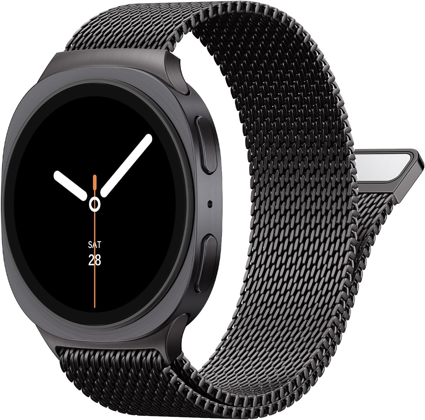 Metal Band for Samsung Galaxy Watch 8 40mm/44mm, Magnetic Milanese Loop Strap
