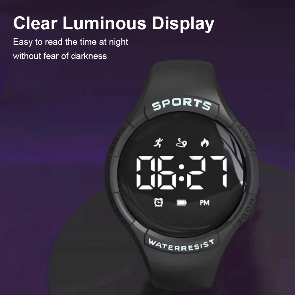 Multi-Function Waterproof Sports Watch Vibration Alarm Electronic Clock