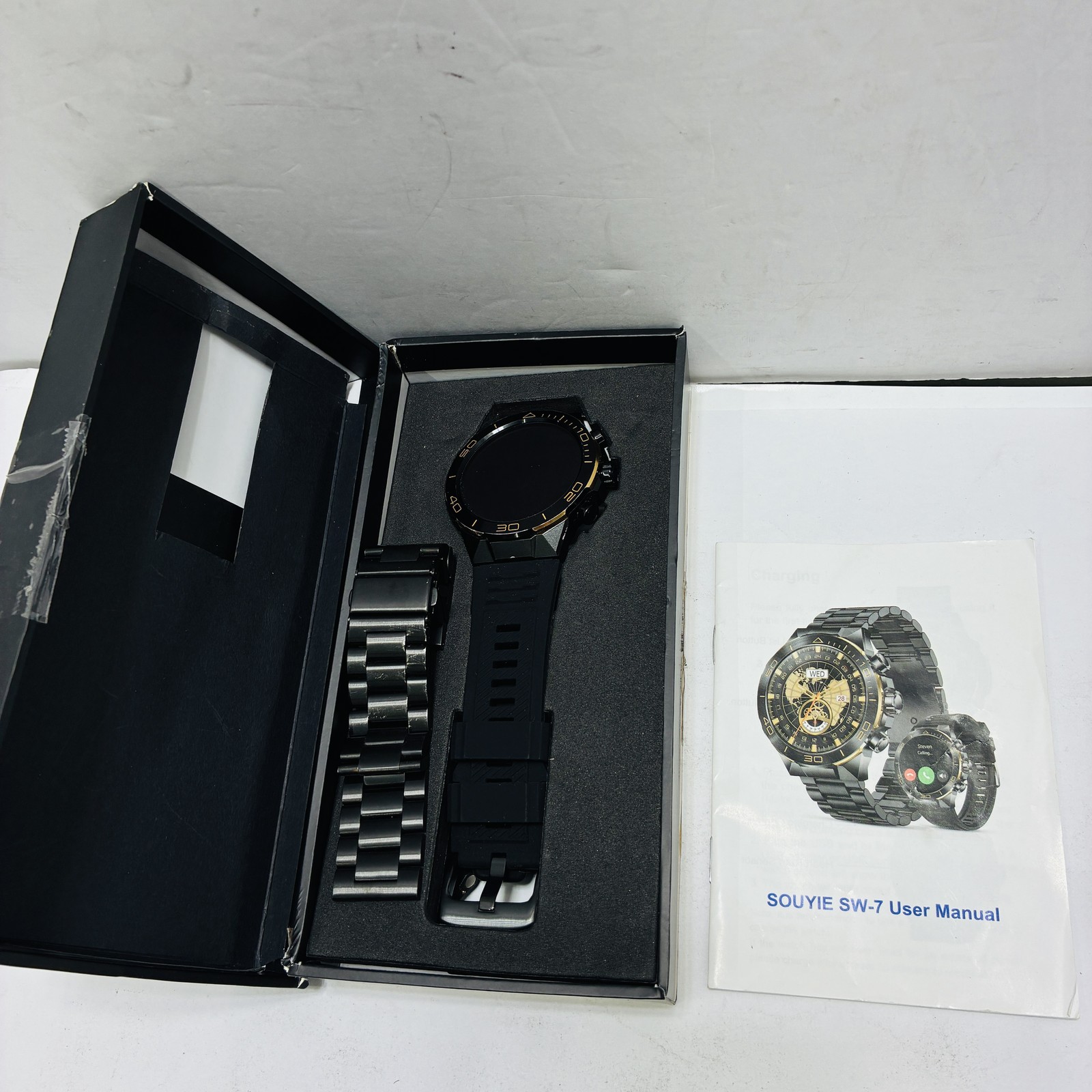 Smart Watch 1.43 AMOLED 400mAh Heart Rate Blood Oxygen Monitor SOUYIE SW-7