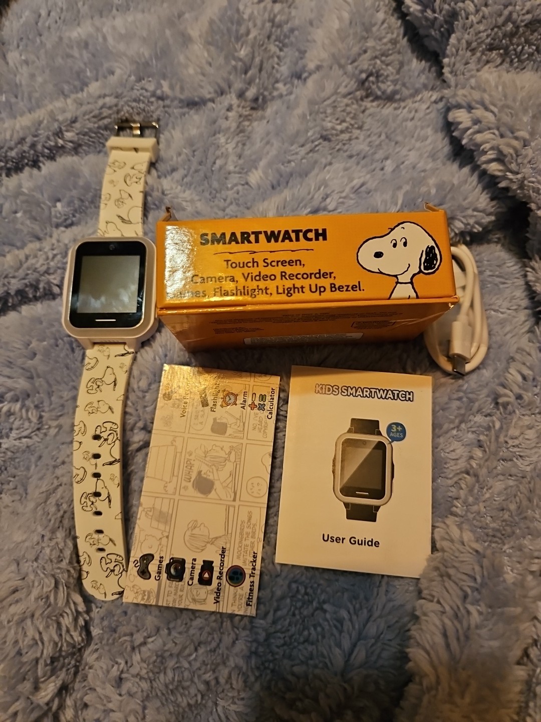 Kids Snoopy Peanuts Smartwatch Touch Screen, Camera, Video Recorder, 6 Games