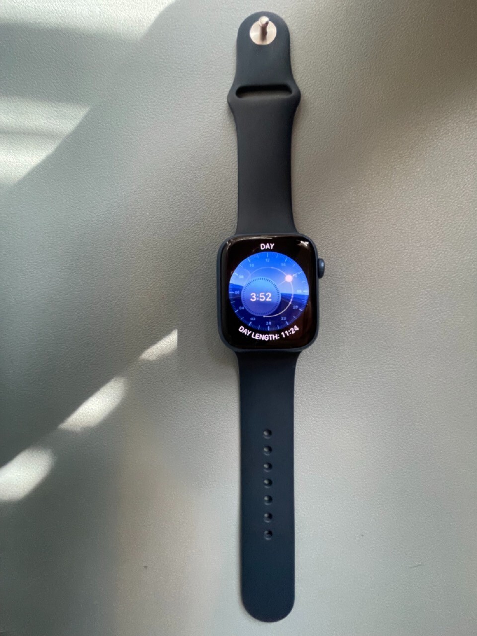Apple Watch Series 7 GPS 45mm Blue Aluminum Case Abyss Blue Sport Band -…