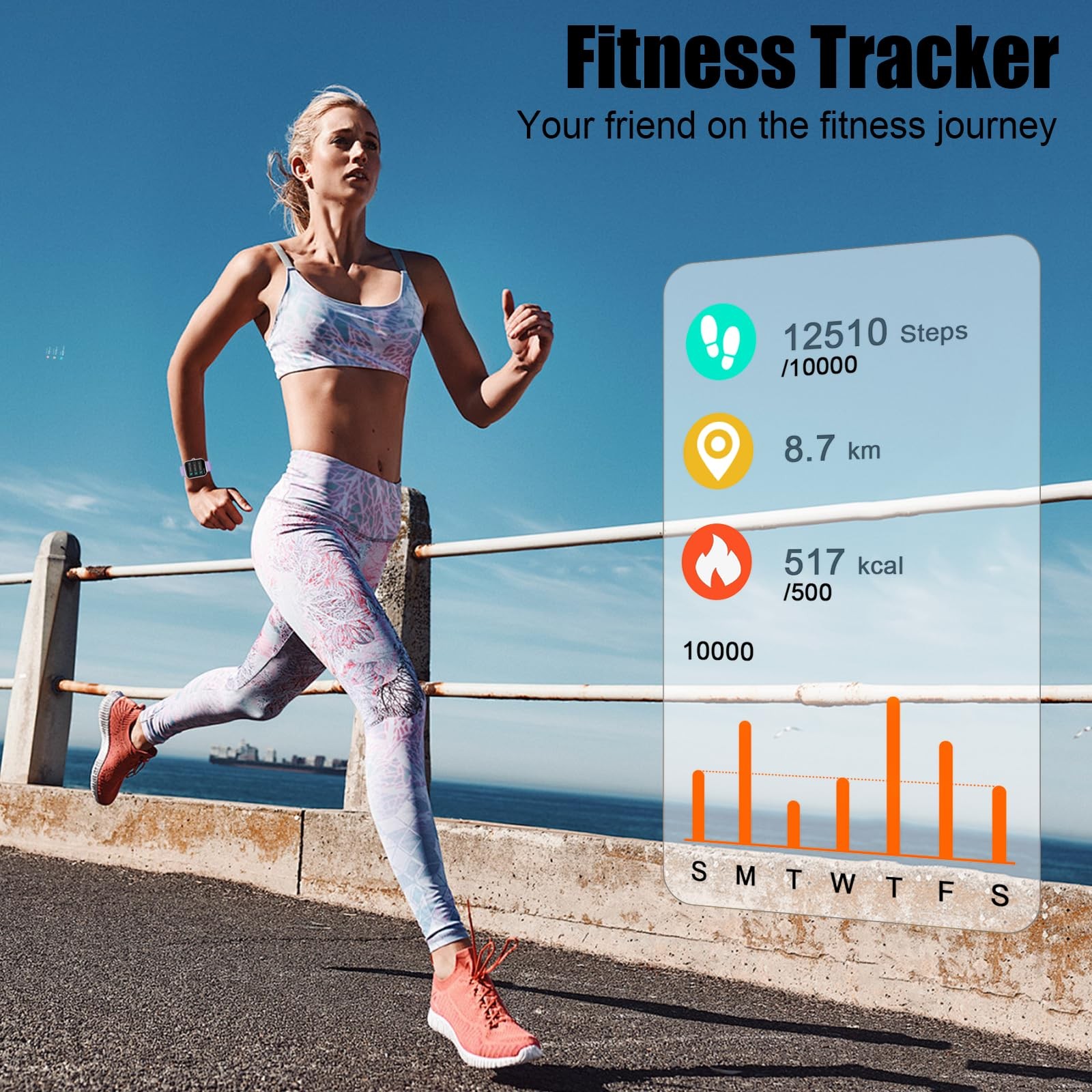 Smart Watch for Men Women, Answer/Make Call, 1.96″ HD Fitness Tracker RUNNING