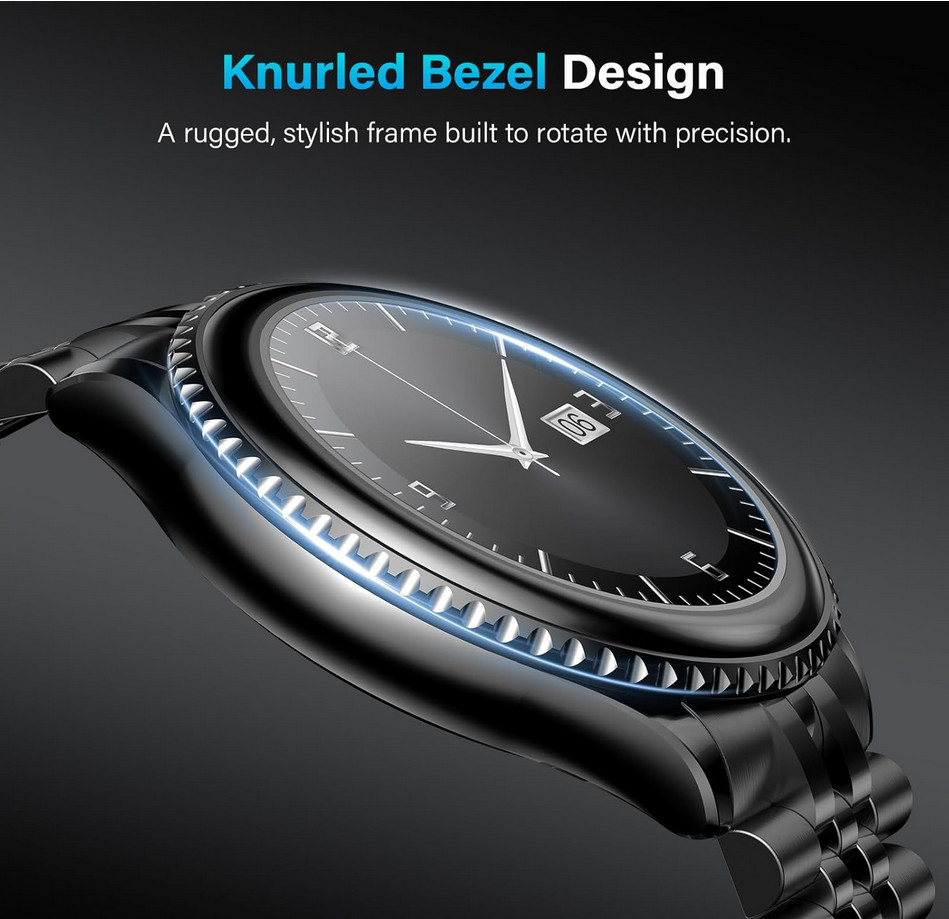 2026 Rotating Bezel Smart Watch for Men with Bluetooth Call, Heart Rate, Blood P