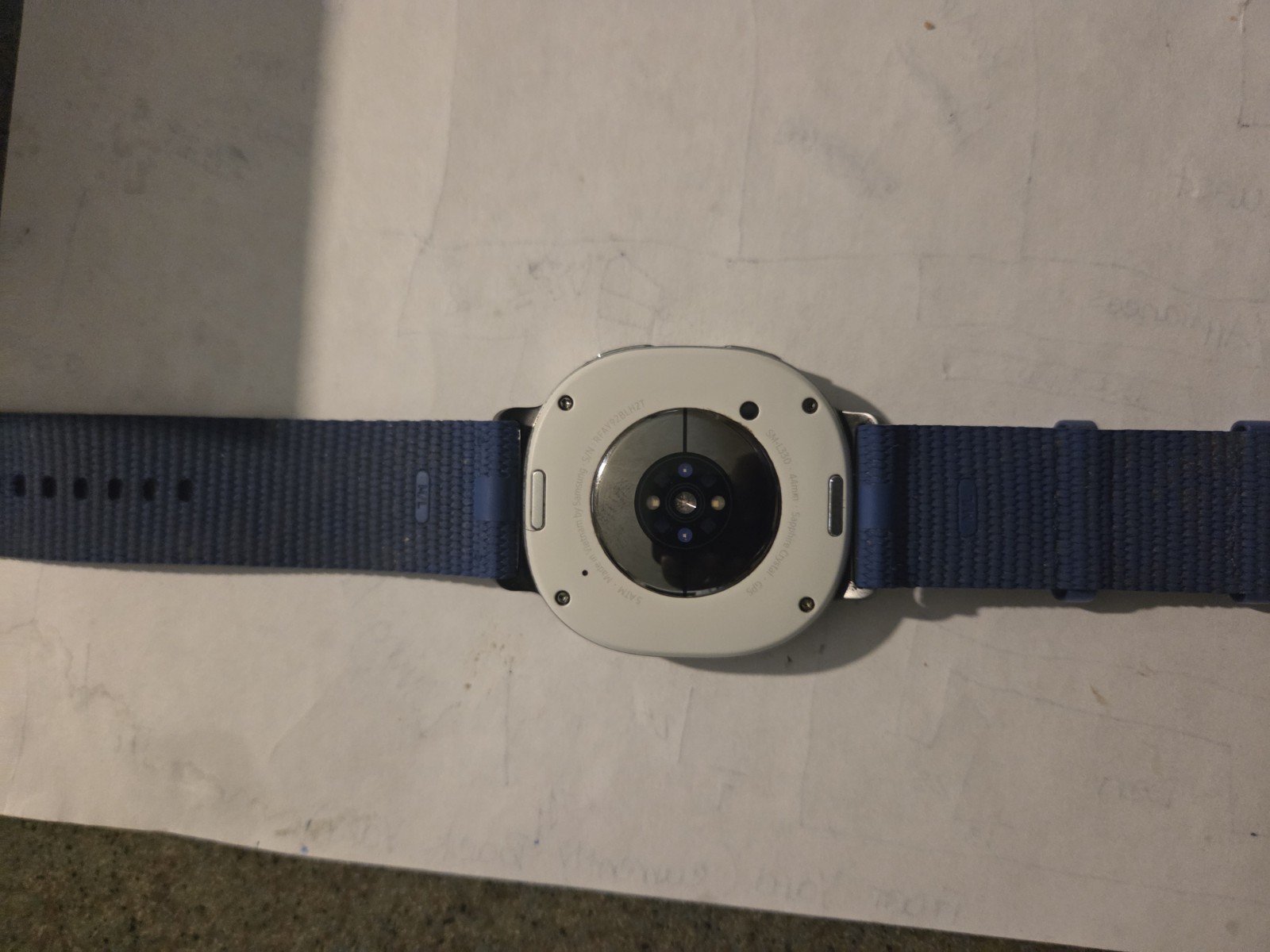 Samsung Galaxy Watch8 44mm Silver Aluminum Blue Silicone Band Wi-Fi GPS 32GB