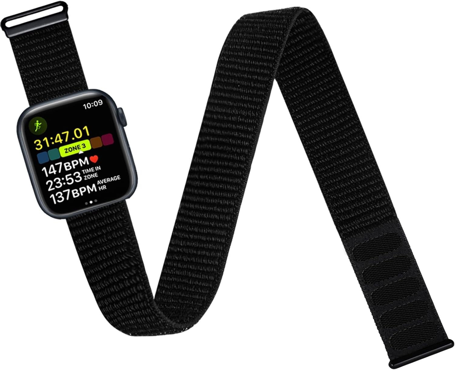 Breathable Nylon Strap Compatible with Apple Watch 49mm 44mm 40mm 38mm
