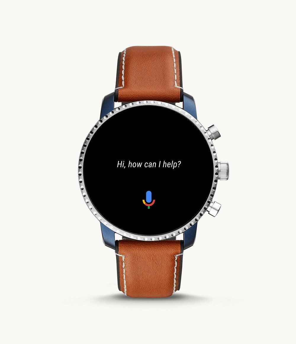 $275 | Fossil FTW4016 Men’s Smartwatch Explorist HR Tan Leather- Factory Sealed