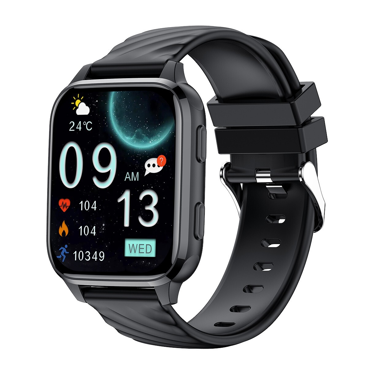 Fw12 Android Smart Watch 1.85 Inch Bluetooth Call Fitness Tracker Smartwatch