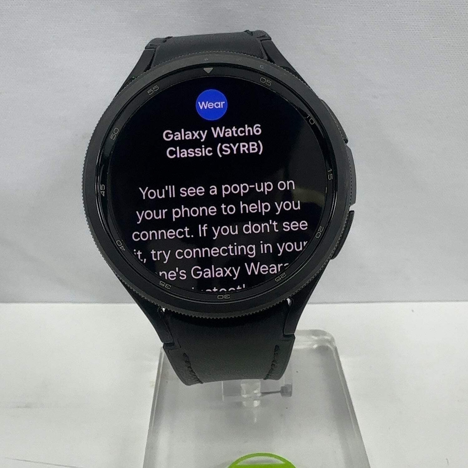 GPS Only Samsung Galaxy Watch6 Classic Stainless Steel Smartwatch SM-R960