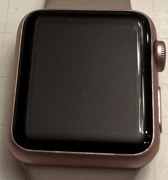 Apple Watch Sport 1st Gen Rose Gold 38mm Case 7000 Series w/ Lavender Sport Band
