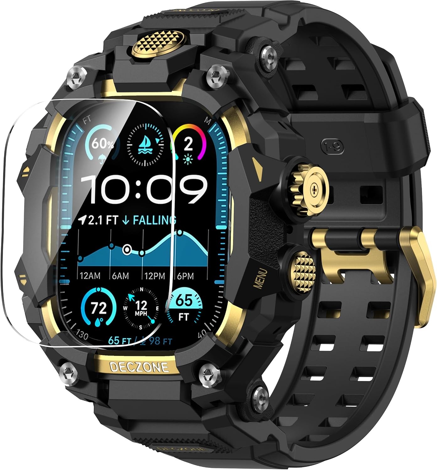 Case For Apple Watch Ultra 49mm Military Grade Protective Bumper Cover