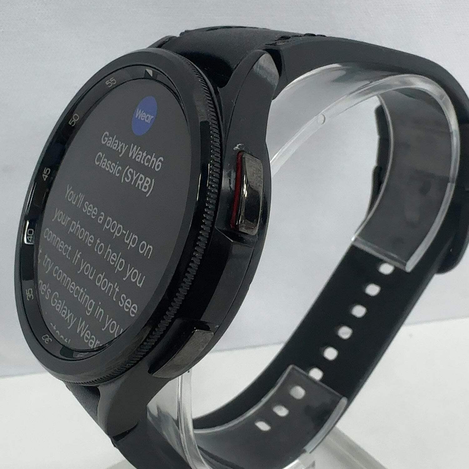 GPS Only Samsung Galaxy Watch6 Classic Stainless Steel Smartwatch SM-R960