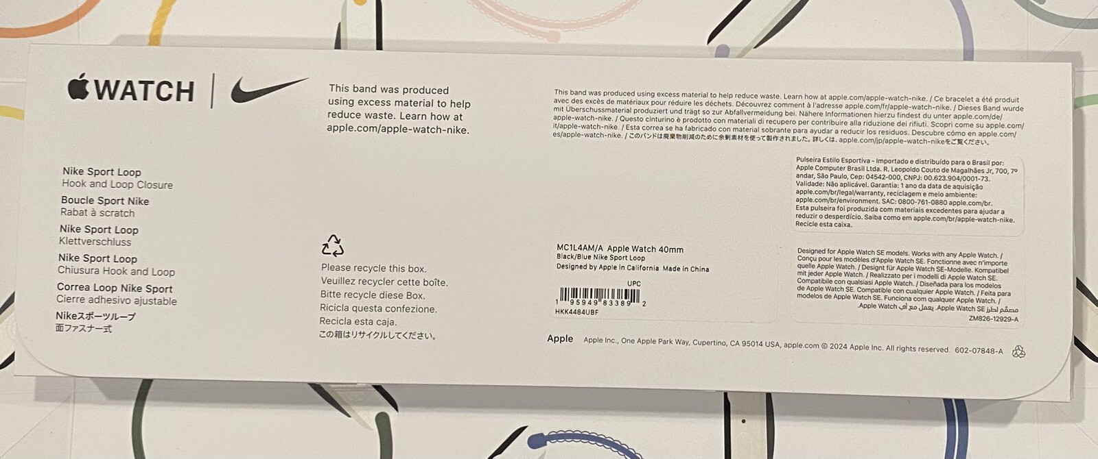 Brand New – Sealed Apple Watch SE (GEN 2) 40mm Midnight Aluminum with Nike band