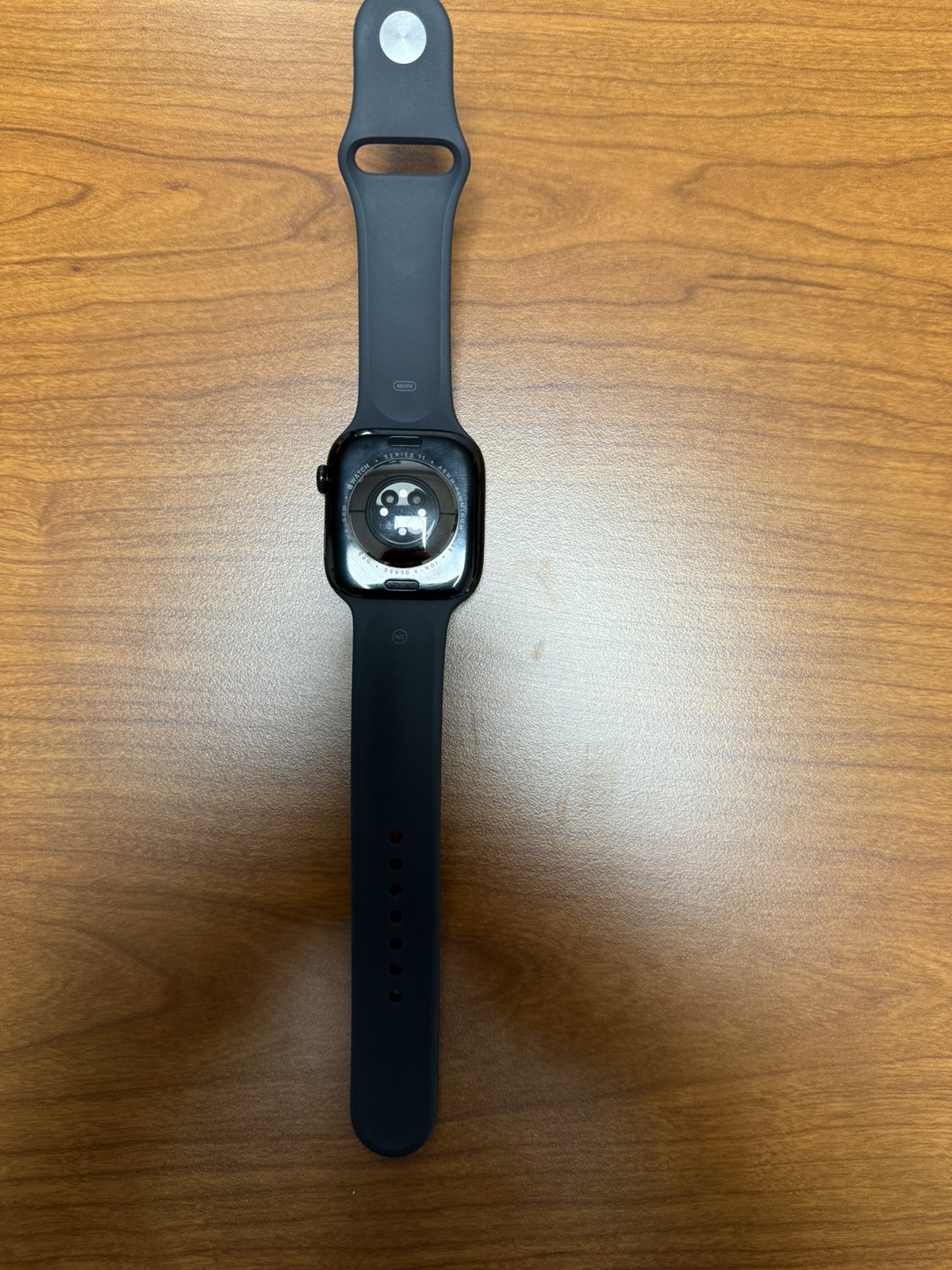 Apple Watch Series 11 46mm GPS Jet Black Case with Black Sport Band MEUX4LW/A