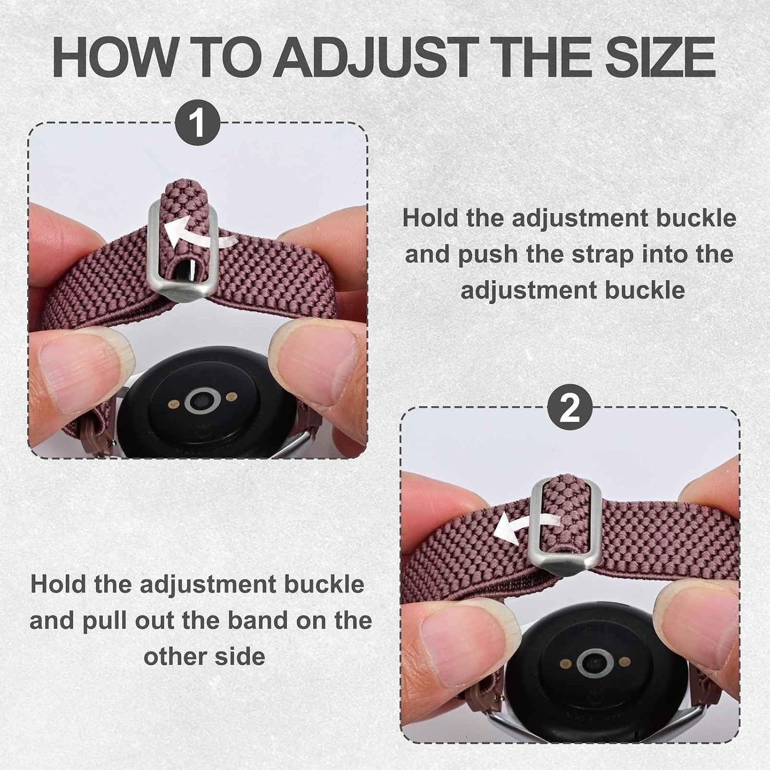 Adjustable Elastic Strap Compatible with 16mm 18mm 20mm Watches