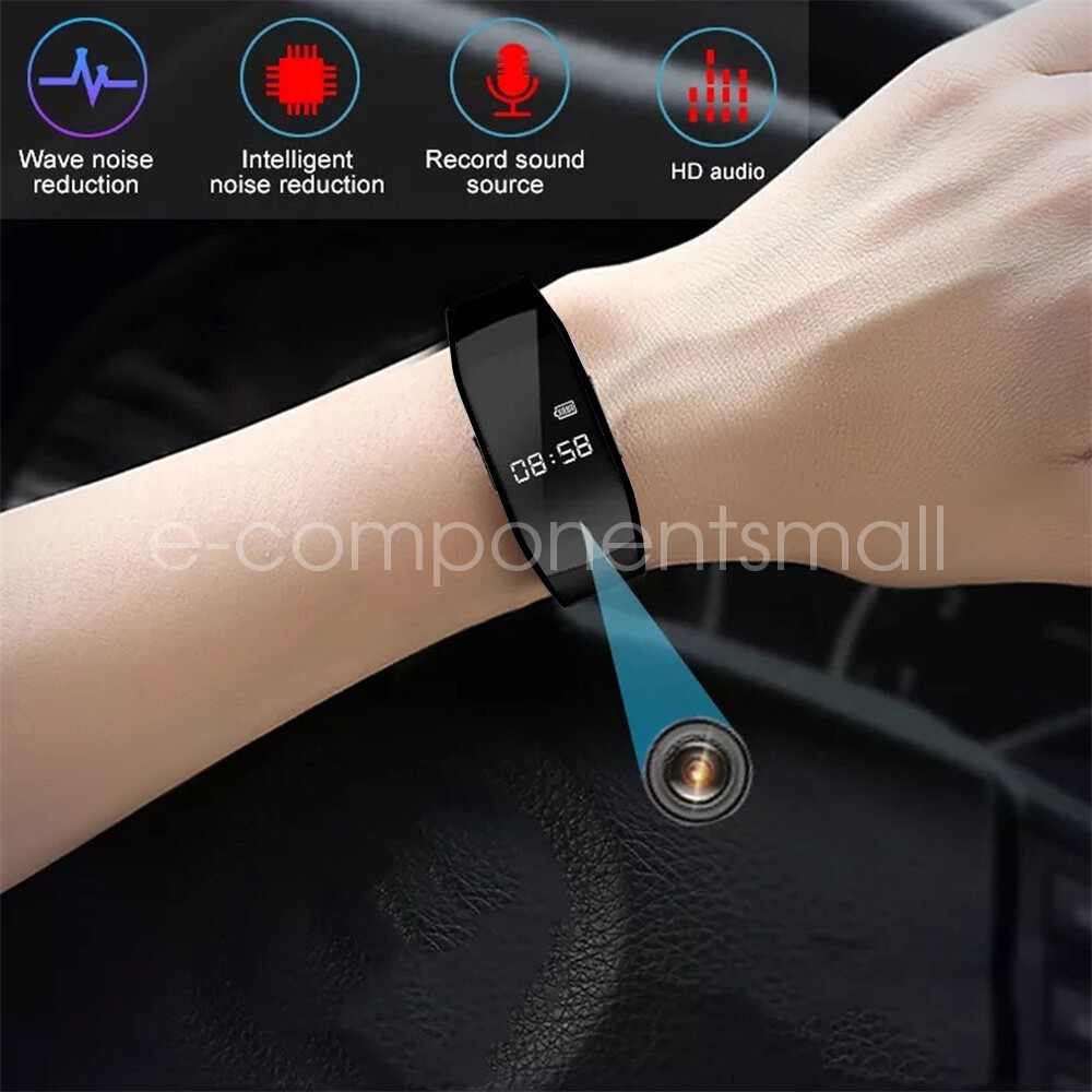 2025 1080P Camera Watch Wristband Sports Video Recorder Smart Bracelet 8G-256GB
