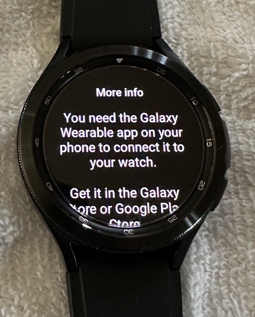 Samsung Galaxy Watch 4 Sport Band Black 46mm Stainless Steel Case LTE R895U
