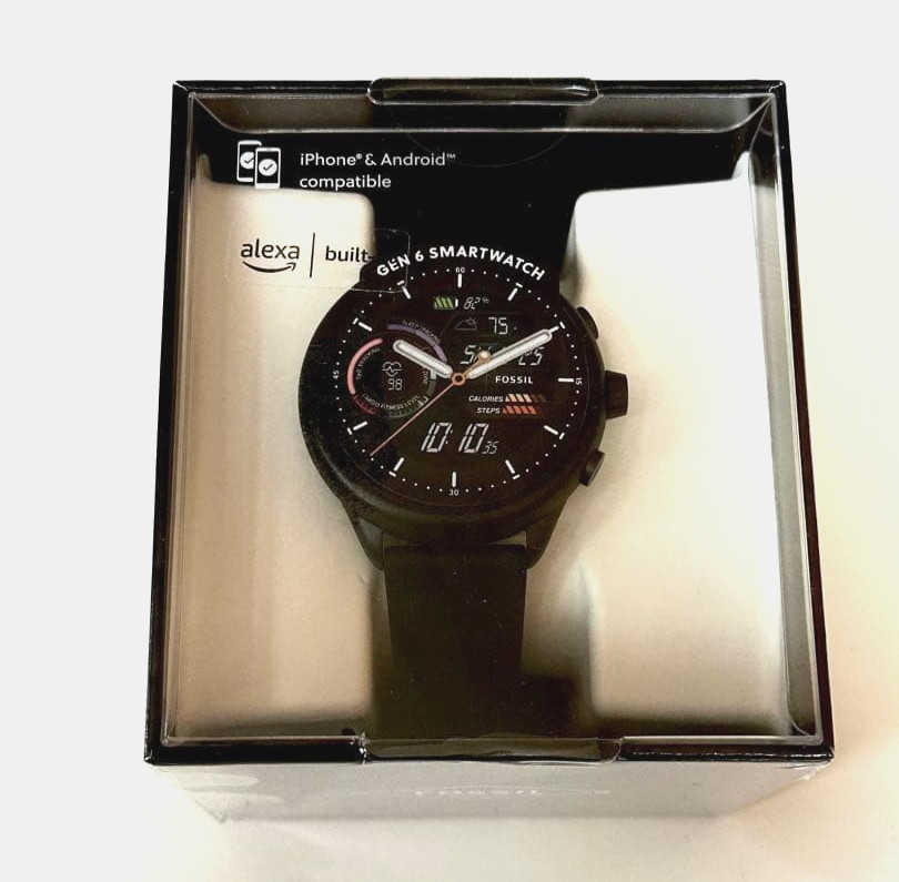 FOSSIL GEN6 FTW4069 Smart Watch Black 44mm New