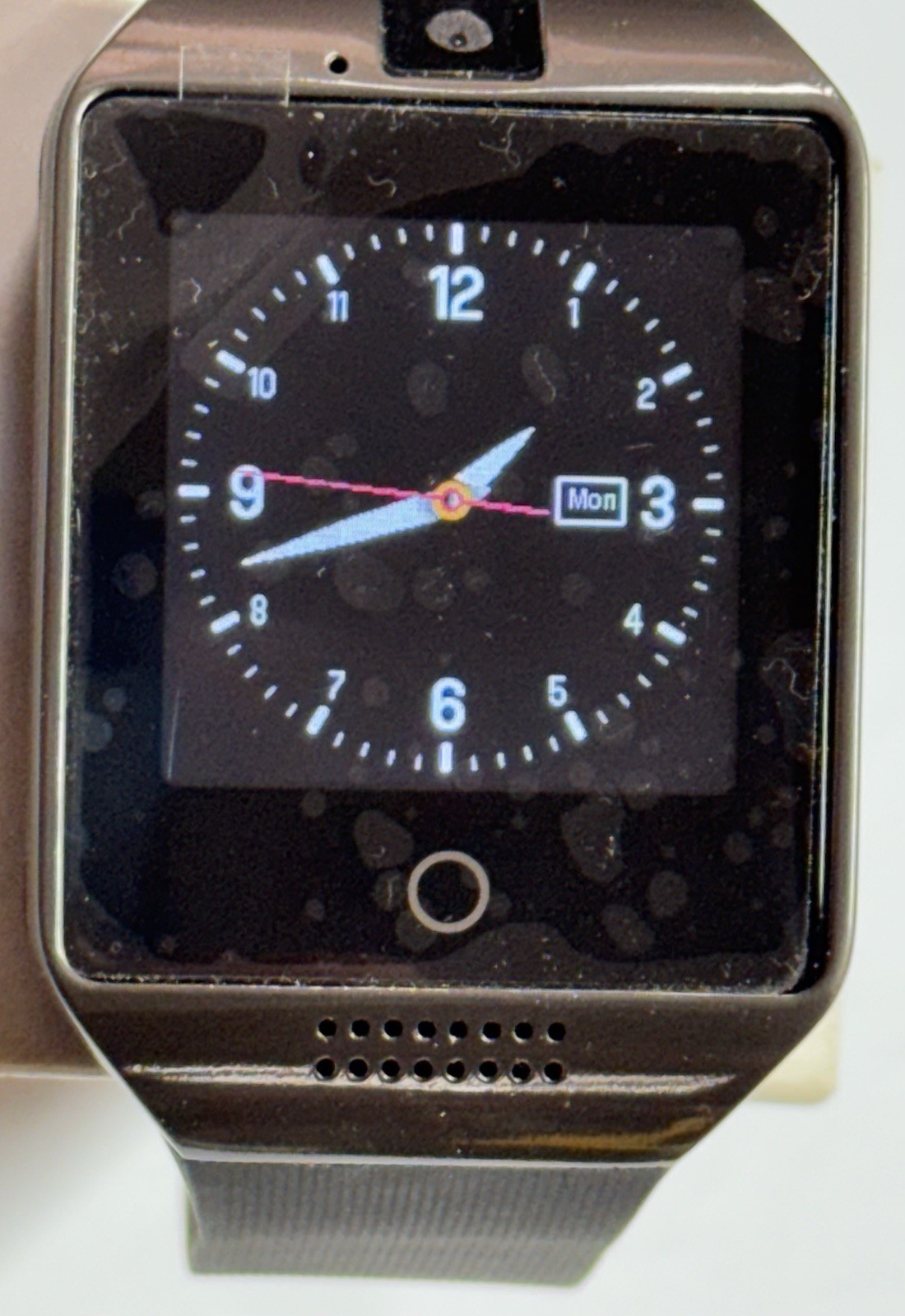 Q18 SMART BLACK MULTI FUNCTION BLUETOOTH Watch w/Camera ANDROID IOS DEVICES