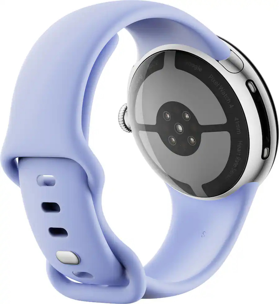 Google Pixel Watch 4 4th Gen 41mm WiFi GPS Polished Silver Iris GA10840