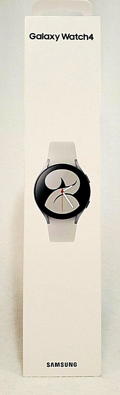 Samsung Galaxy Watch4 ~ 40mm ~ Silver ~ White Band ~ Accidental Damage Warranty!