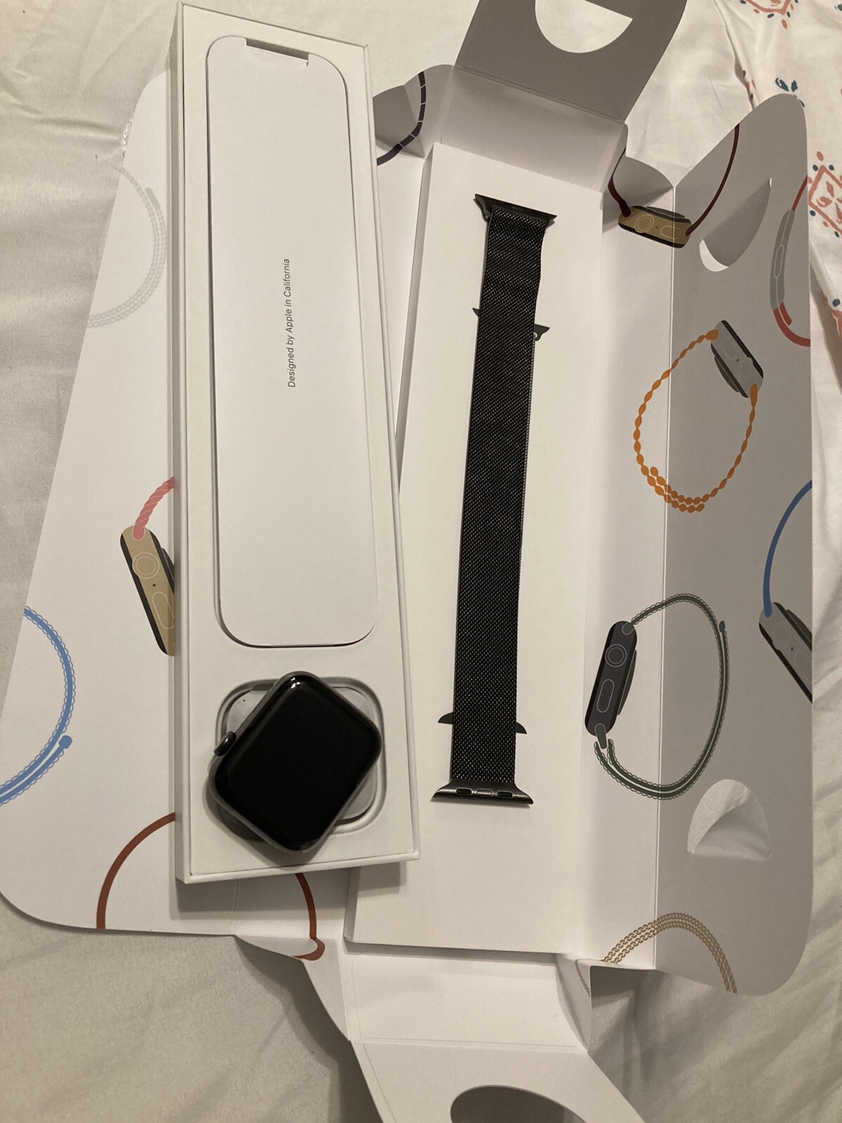 Apple Watch Series 6 44mm Case with Milanese Loop – Graphite Stainless Steel,…
