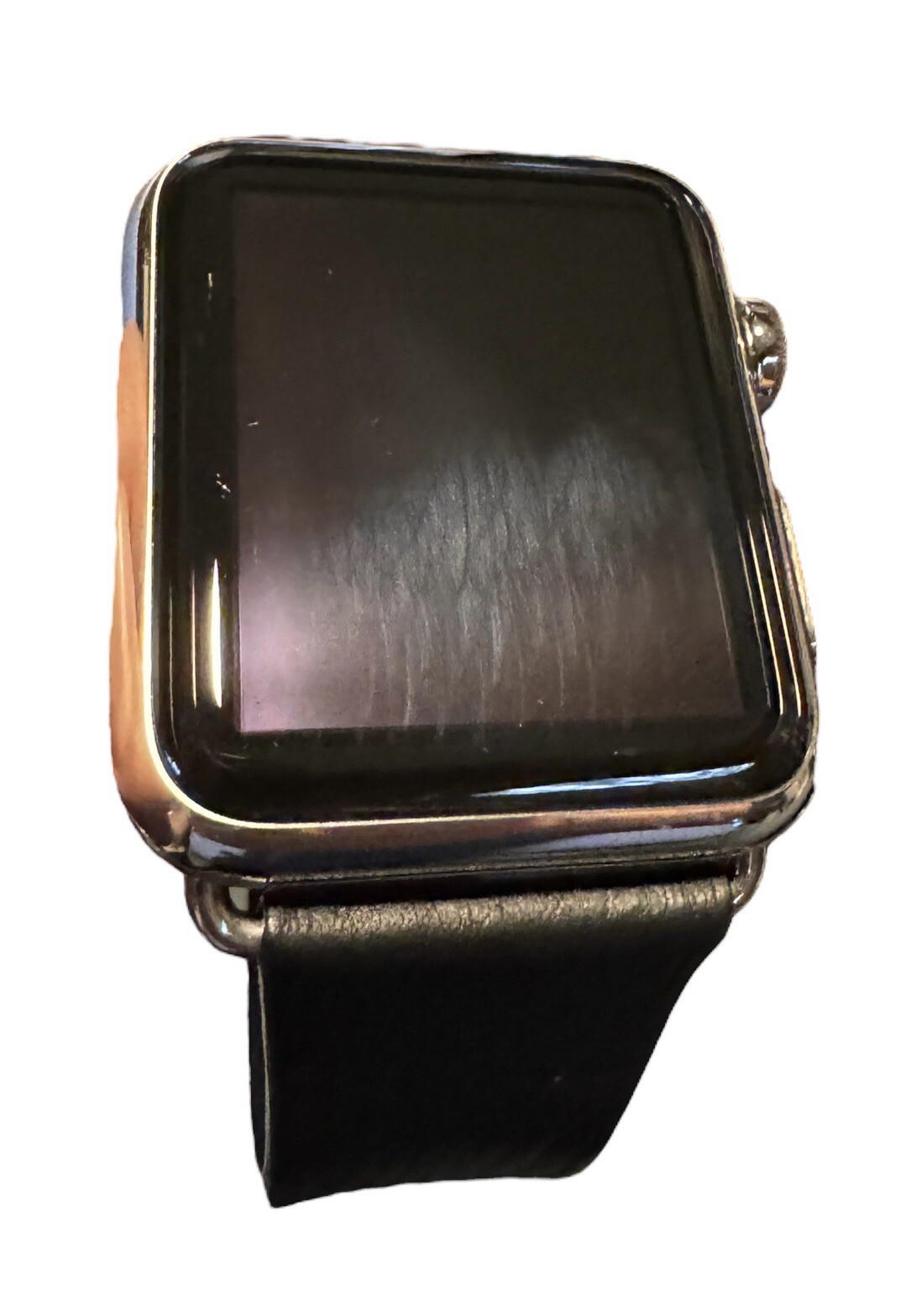 Genuine Apple Watch 42mm 316L Space Black Stainless Steel Watch & Leather Strap