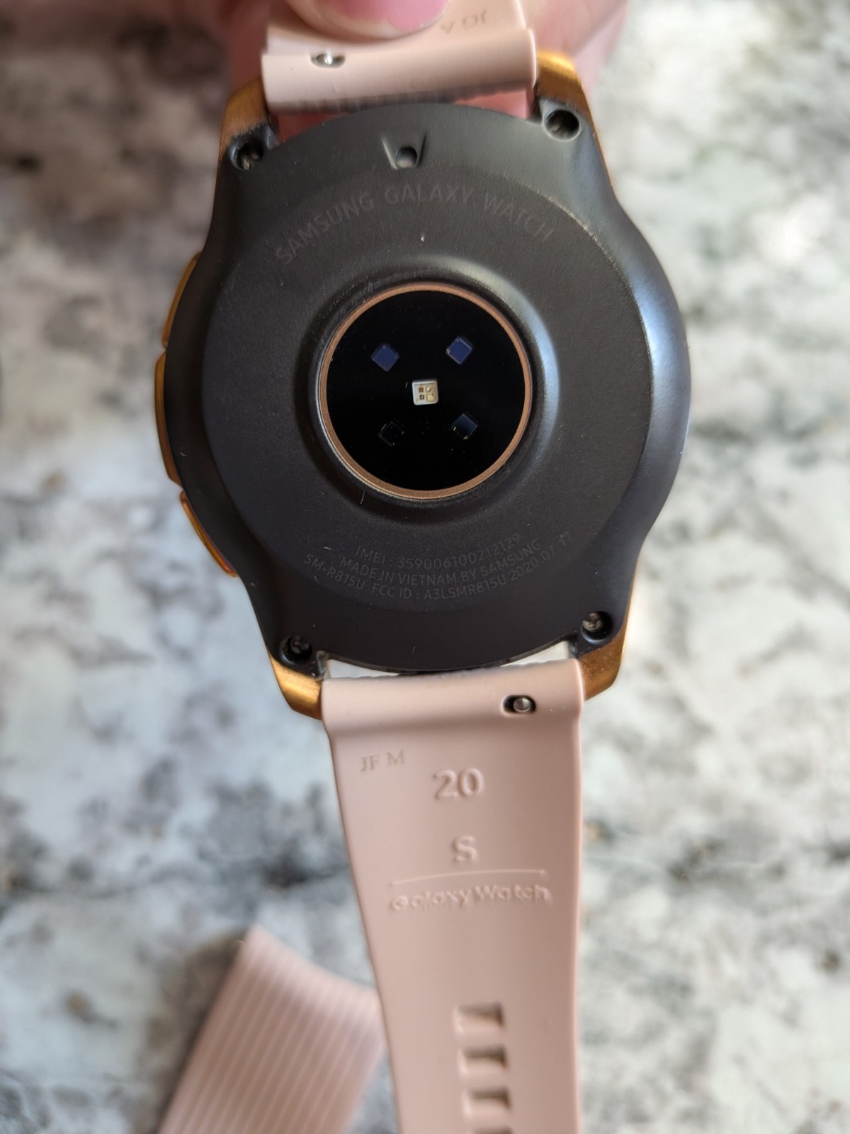 samsung galaxy watch sm r815u Bluetooth/wifi, rose gold pink band
