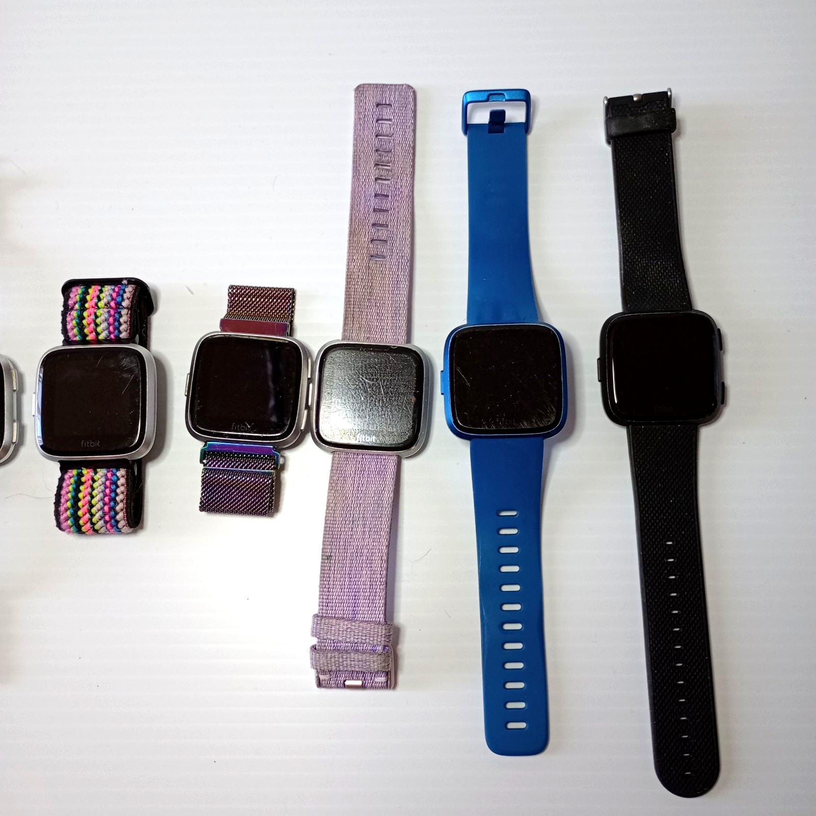 Lot of 10 Fitbit Versa Fitness Smart Watches Untested parts *READ FB415 504 505