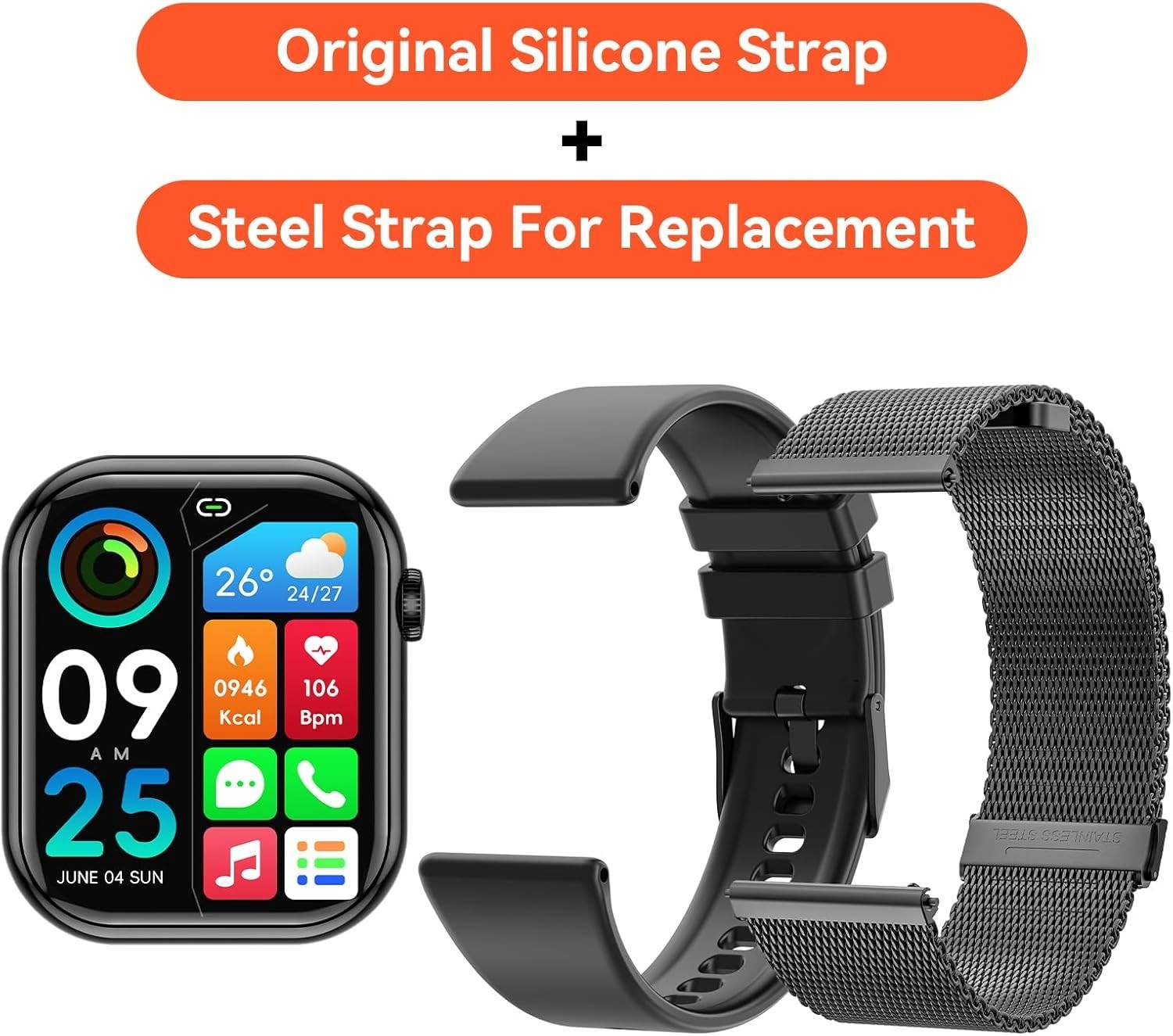 Women’s Smart Watch Bluetooth SmartWatch For Apple iPhone iOS and Android