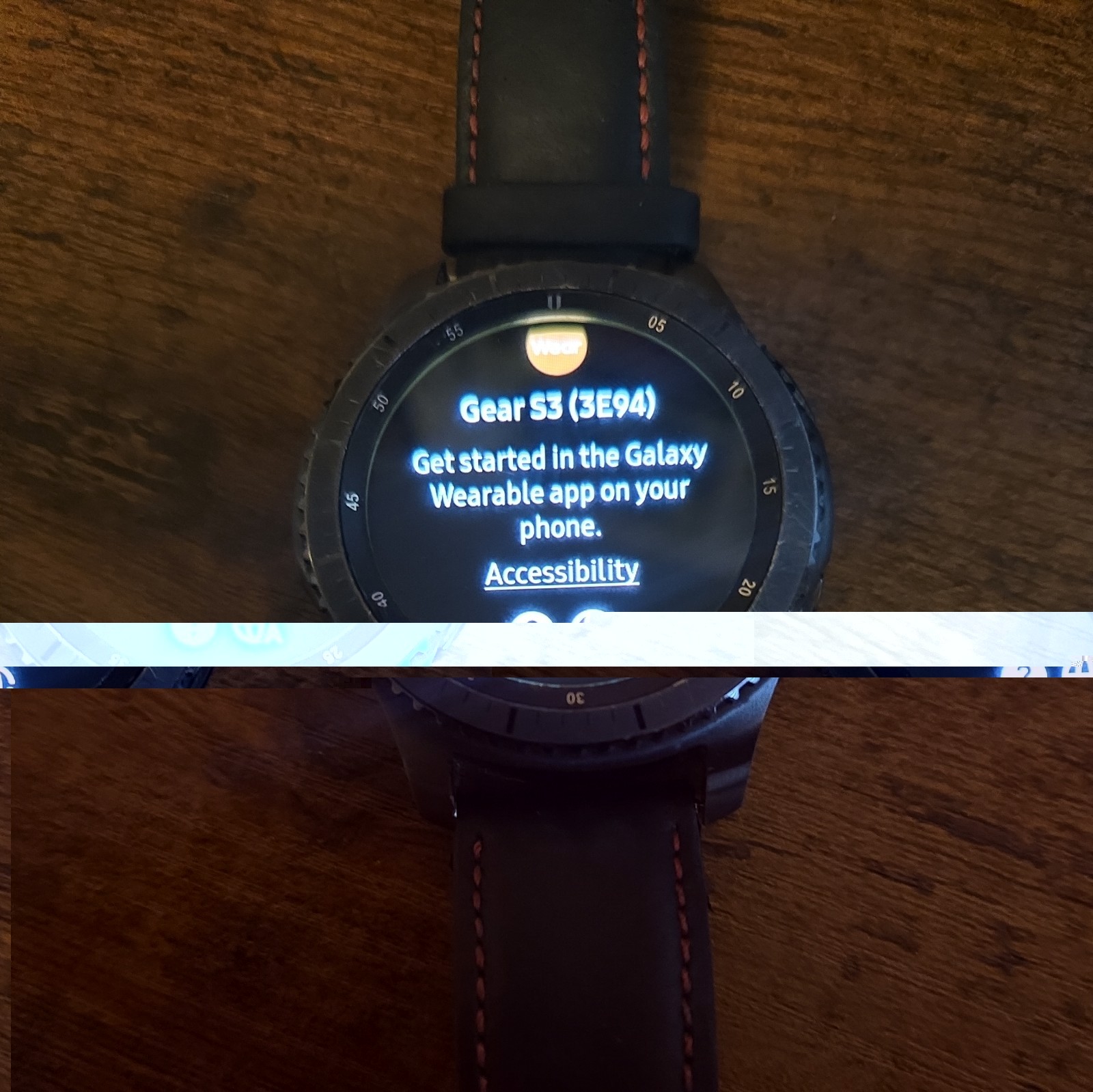 Samsung Galaxy Gear S3 Frontier 46mm Stainless Steel Case Black Sport Band R760