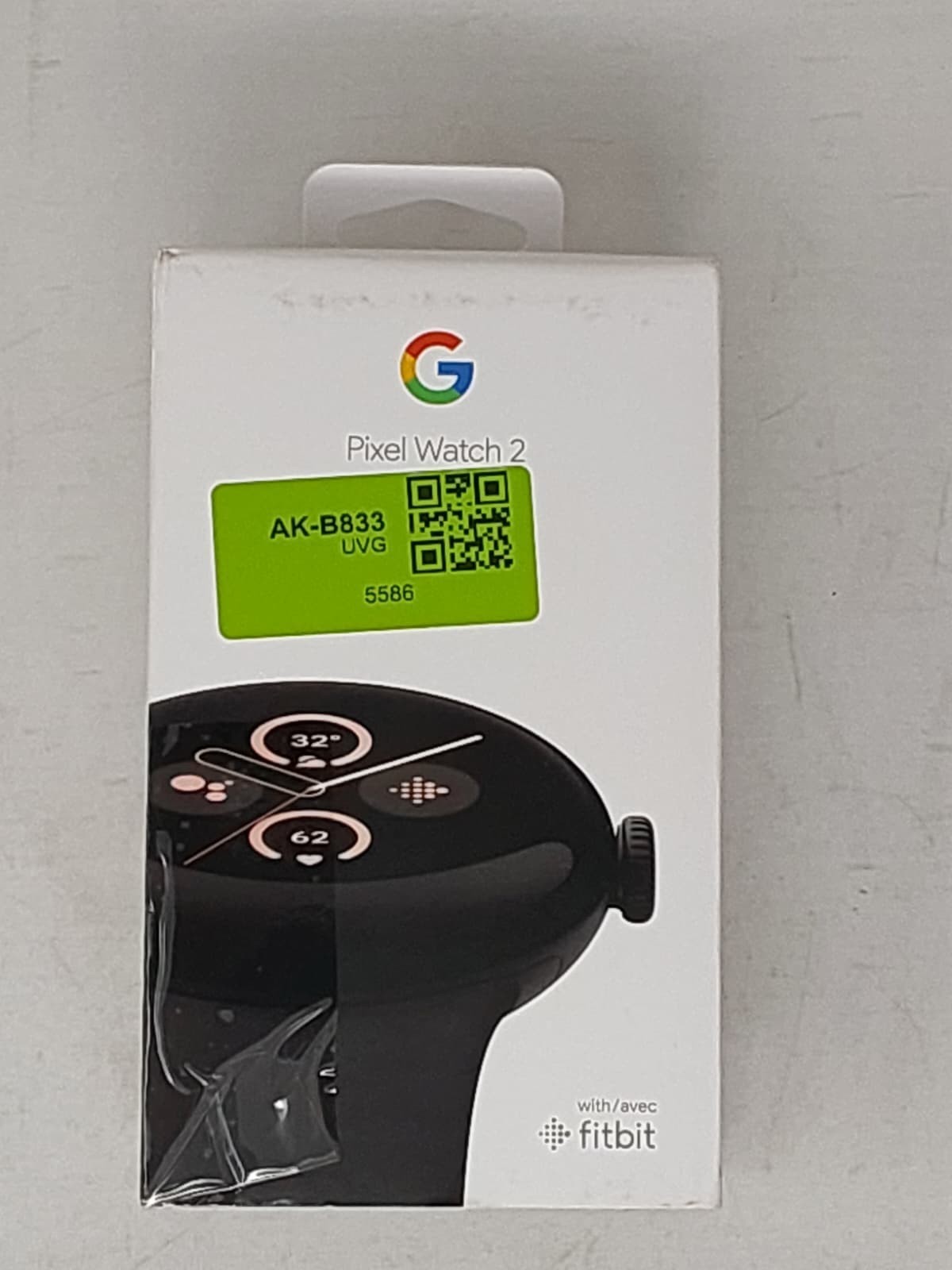Google Pixel Watch 2 41mm Matte Black Aluminum Case with Obsidian Black Silicone
