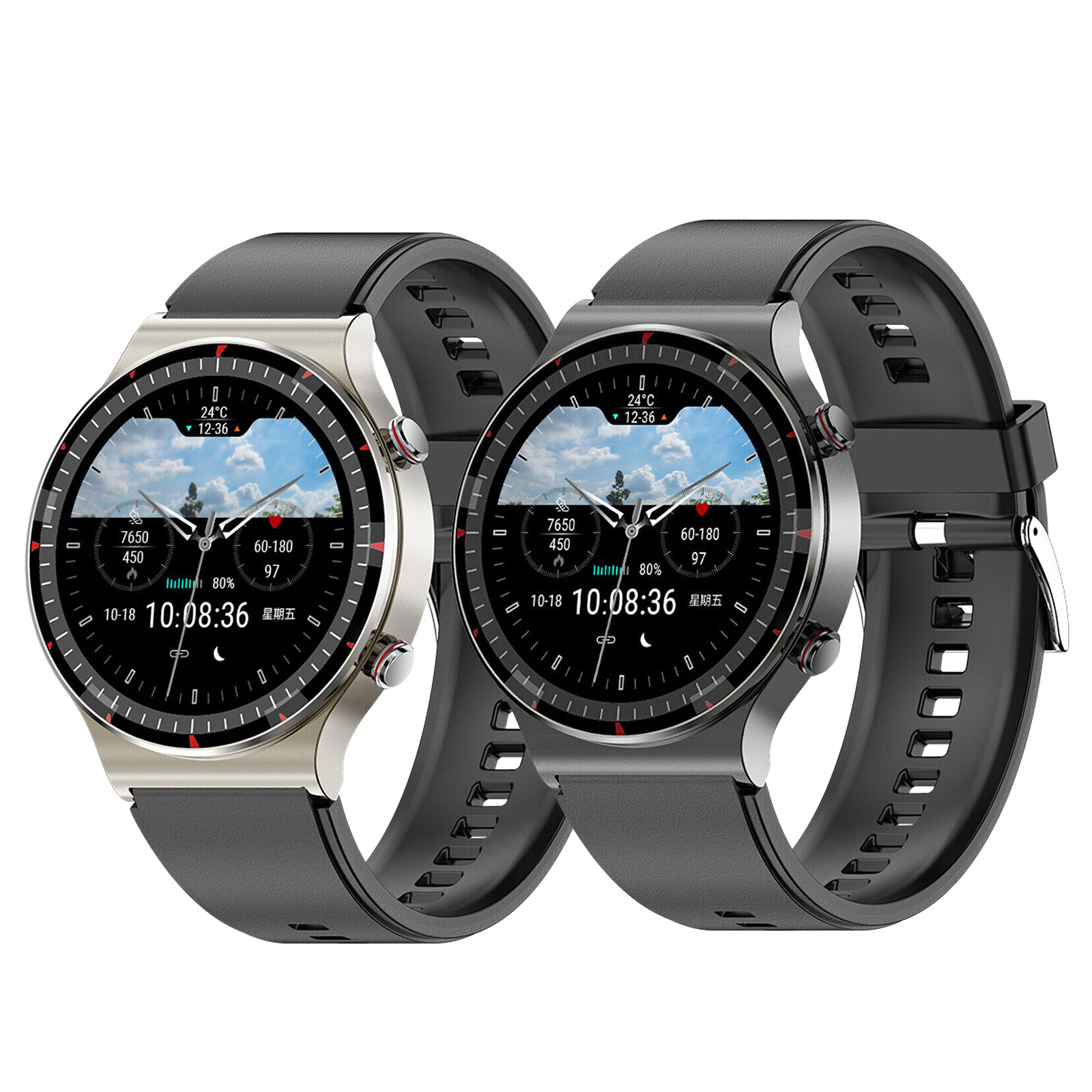 Smart Watch ECG Heart Rate Blood Oxygen Sleep Health Monitor Activity Tracker