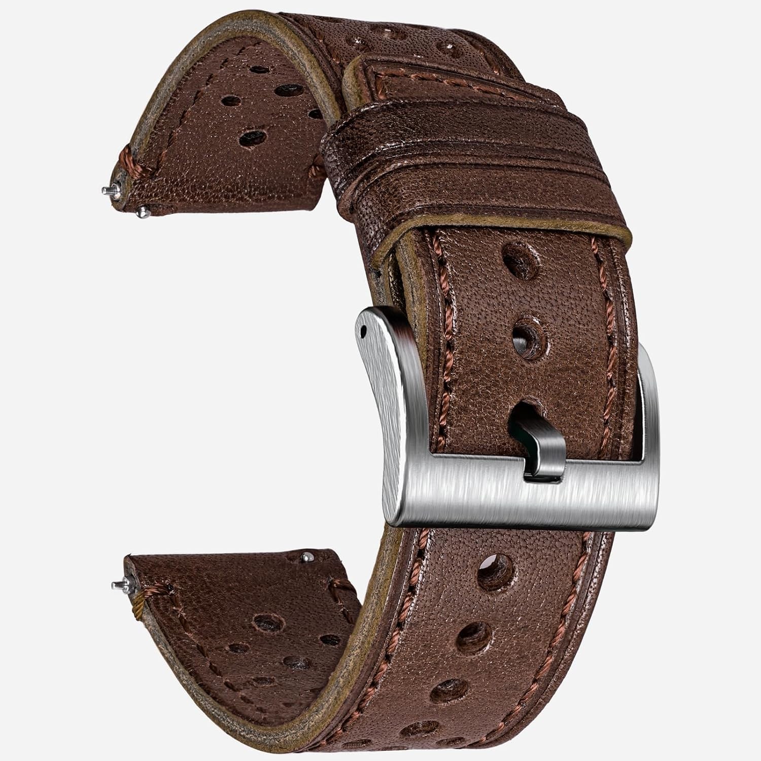 Genuine Leather Watch Band for Smart Watch 18 20 22 24mm Quick Release Strap