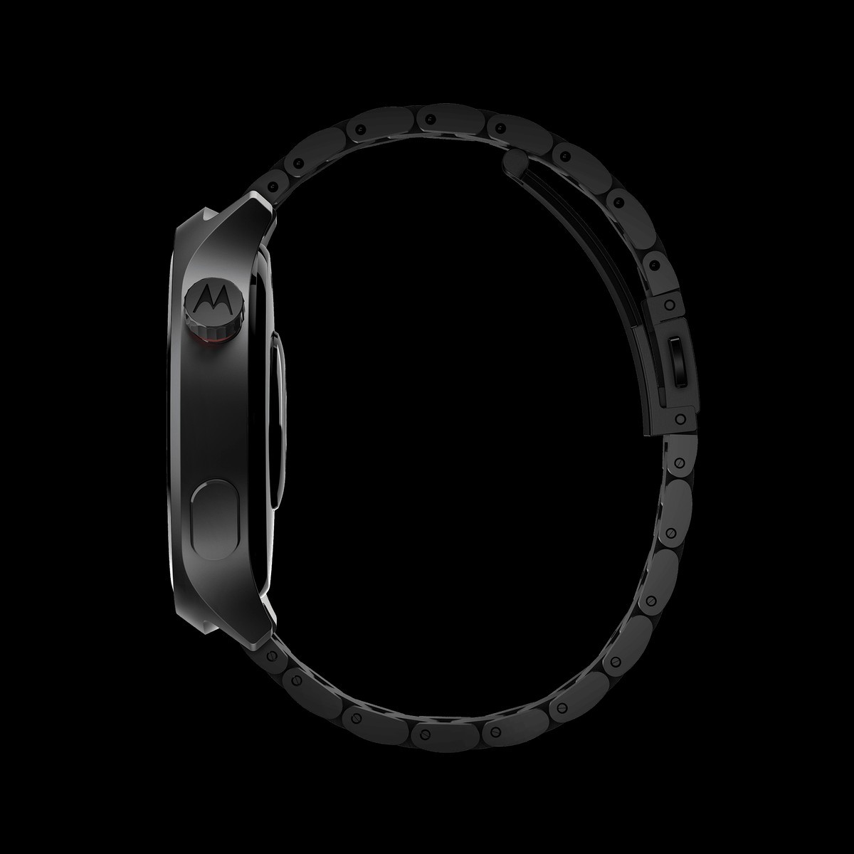 MOTOROLA moto watch Smartwatch (Matte Black / Matte Black band Strap, Free Size)