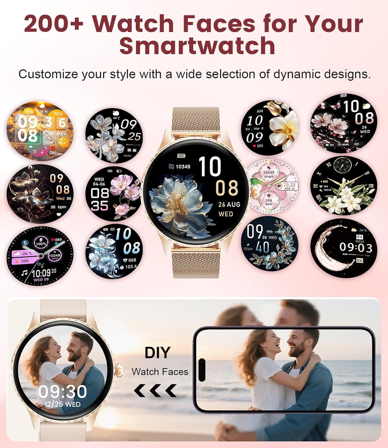 Smart Watch for Women(Answer/Make Calls),1.32″ AMOLED Display Fitness Tracker…
