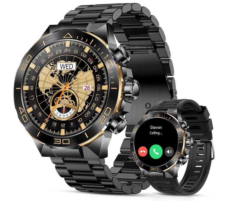 Smart Watch for Android iPhone, 400mAh Heavy Duty Smartwatch Heart Rate Monitor
