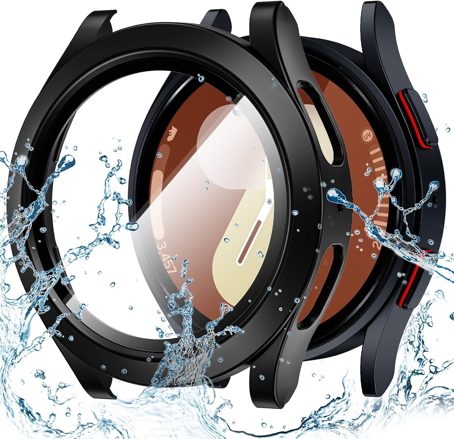 1-Pack Waterproof Case for Samsung Galaxy Watch 7 44mm | Touch-Responsive Cover